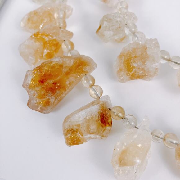 VTG Signed Barse Topaz Gemstone Necklace Sterling Silver Double Strand Chunky - Picture 5 of 10